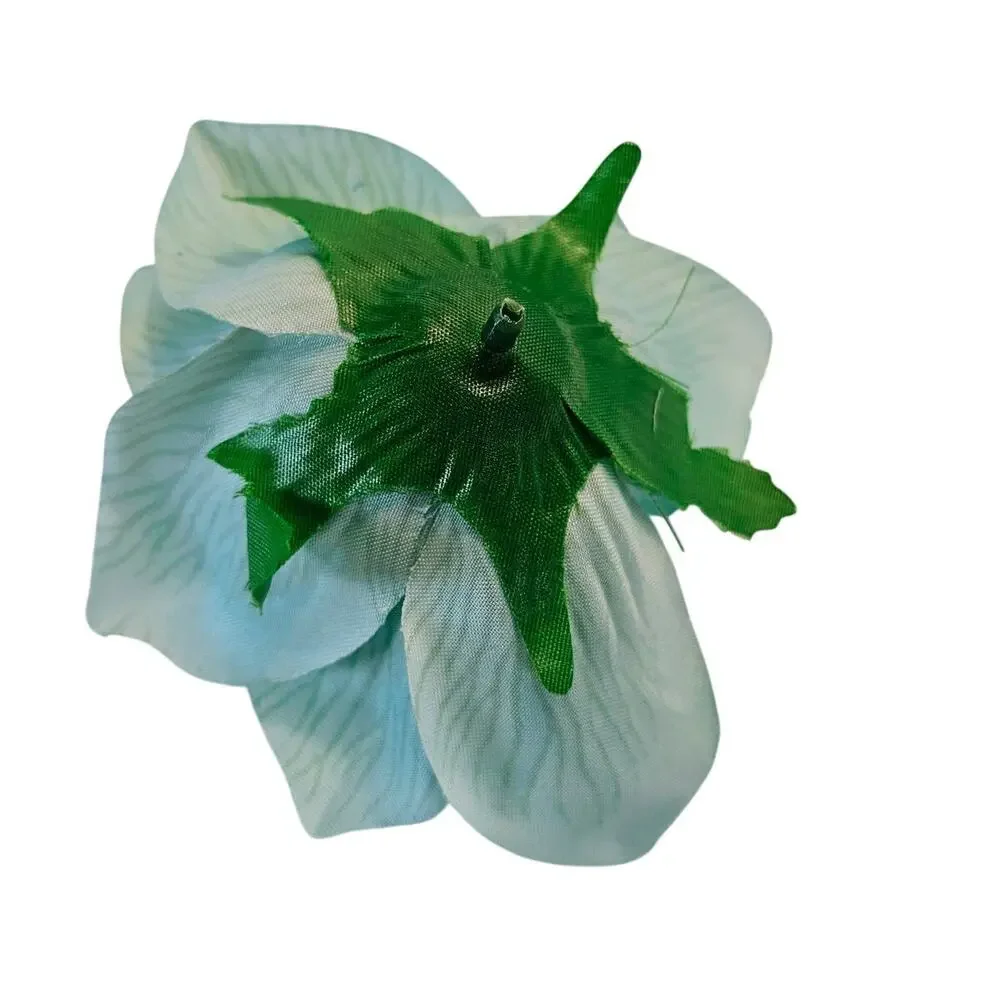 Aqua Artificial Silk Rose Flower Heads Wedding Craft 4